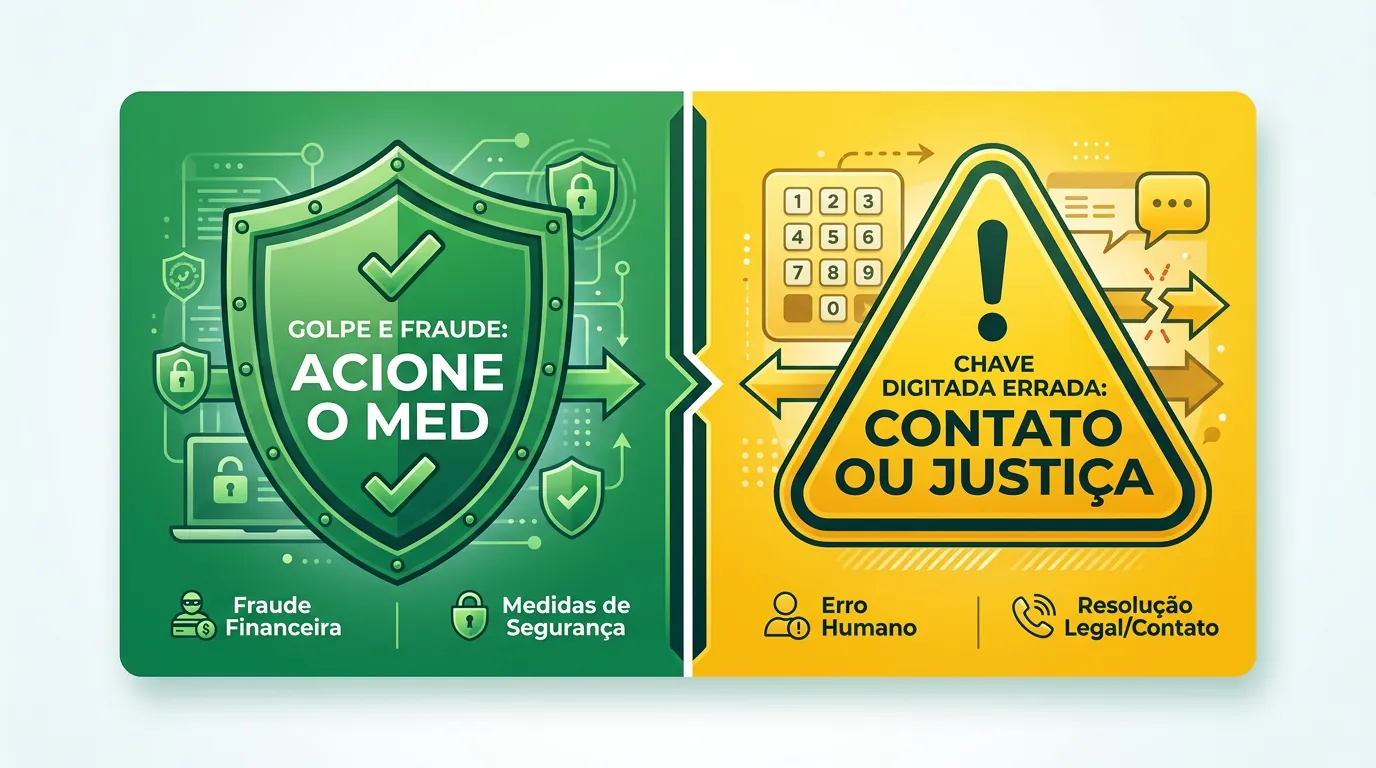 Diferença entre quando usar o MED do Pix e quando não funciona