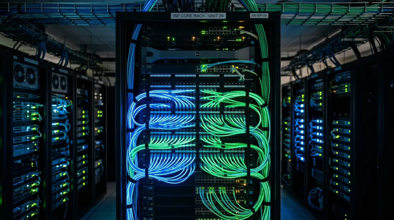 Infraestrutura de servidores de provedor de internet