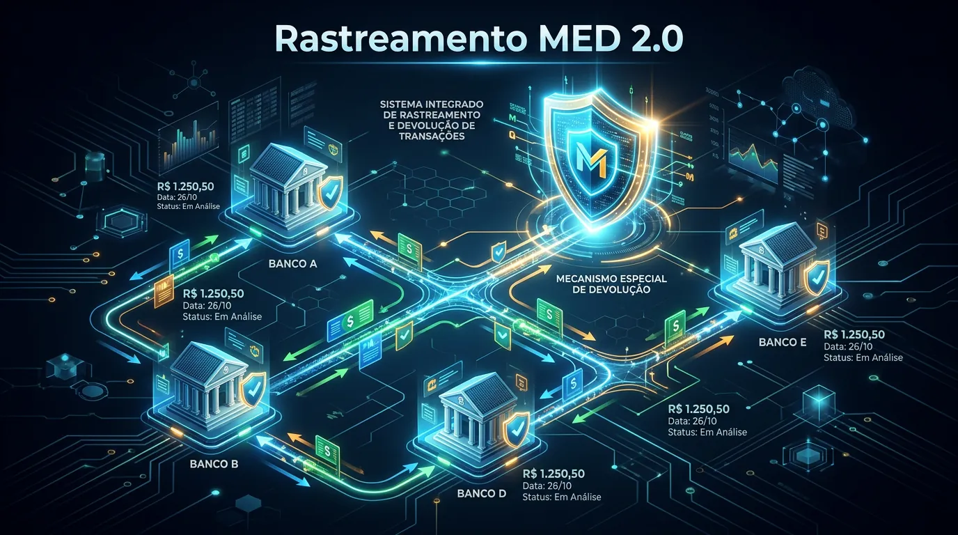 Funcionamento do rastreamento em 5 camadas do MED 2.0 do Banco Central