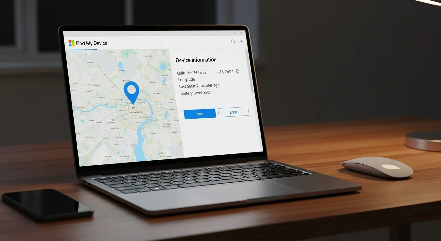 Alt Text: Painel de controle de segurança do Windows para rastreamento