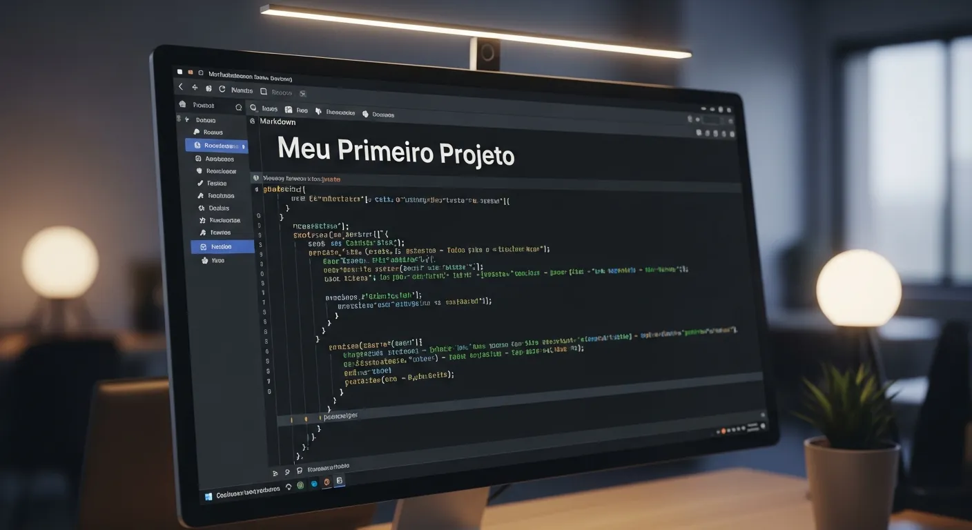 Exemplo de edicao de arquivo README.md no GitHub