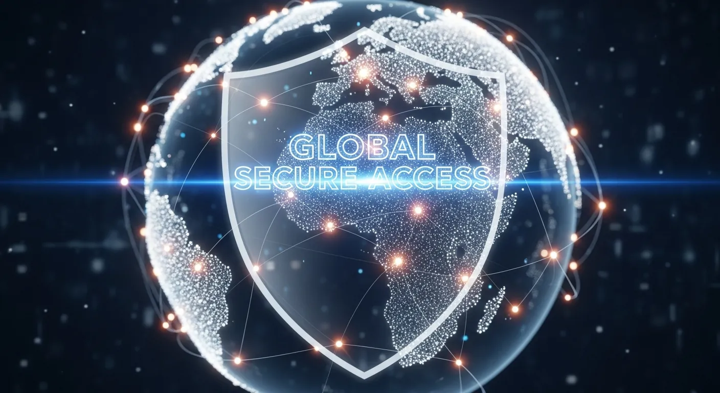 Rede global protegida por arquitetura SASE
