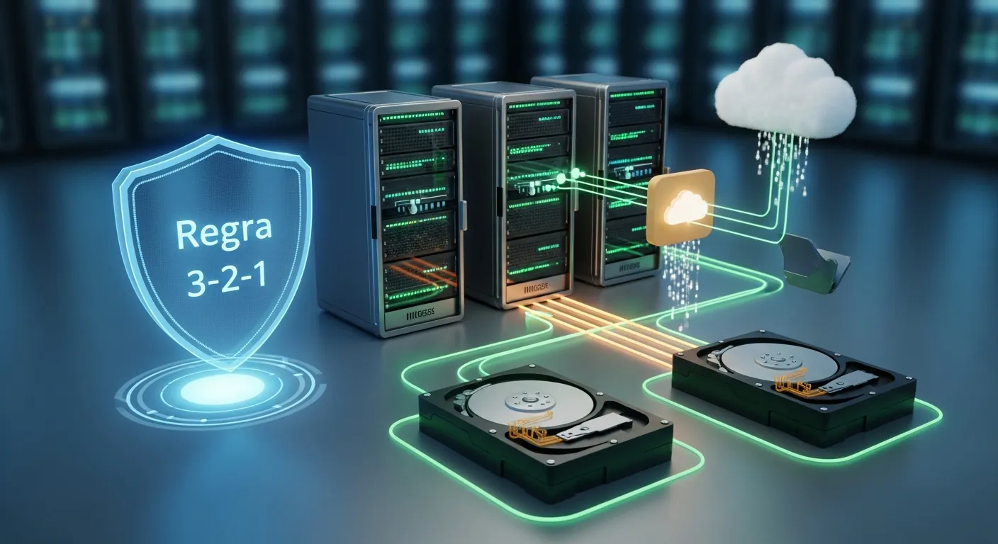 Regra 3-2-1 de backup explicada visualmente