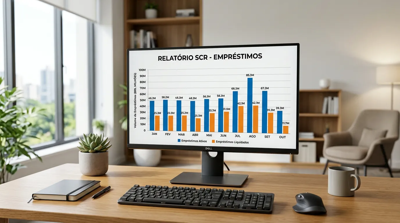 Consulta do relatório de empréstimos e financiamentos SCR no Registrato