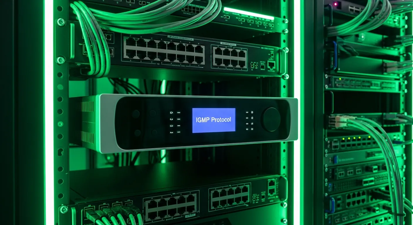 Roteador de data center processando tráfego IGMP