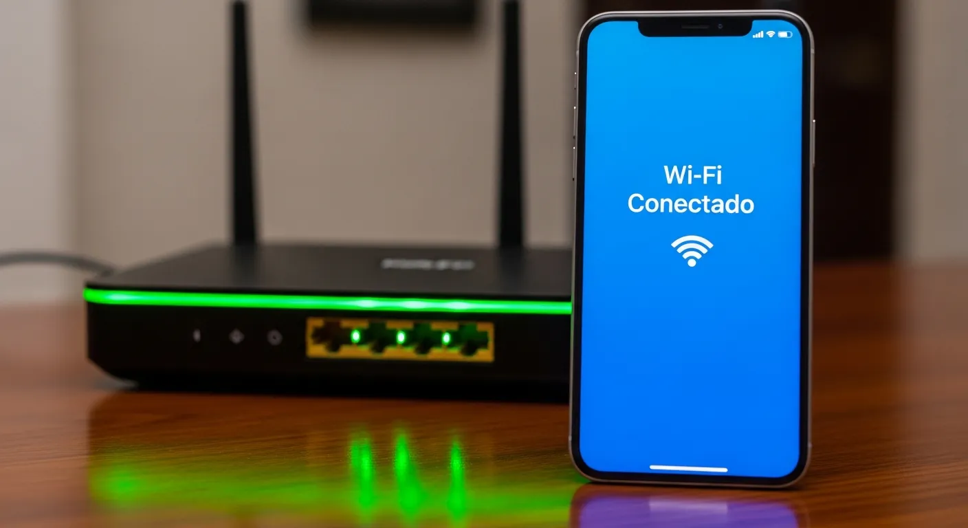 Roteador Wi-Fi conectado