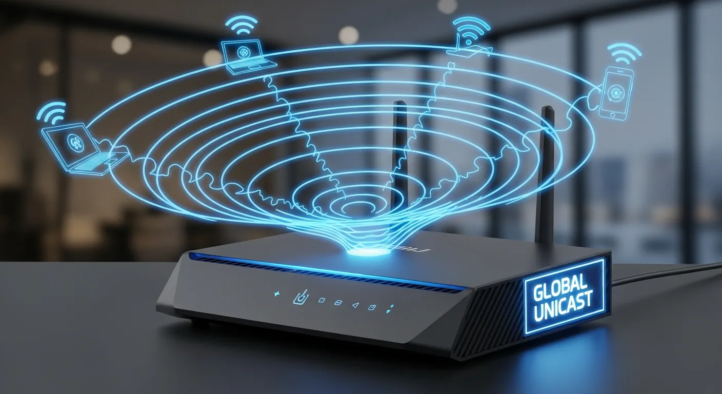 Roteador distribuindo endereços IPv6 Global Unicast