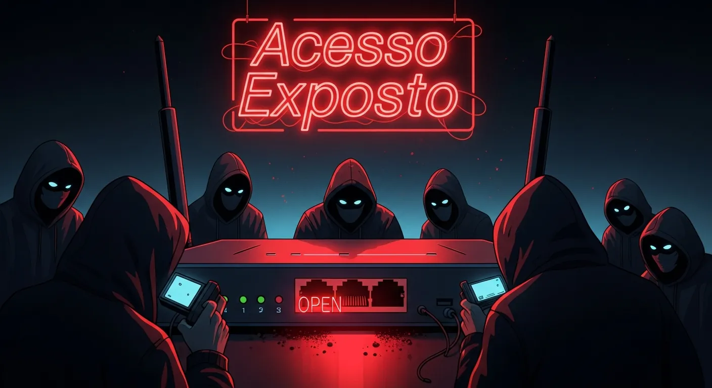 Roteador com porta aberta vulnerável a ataques de internet