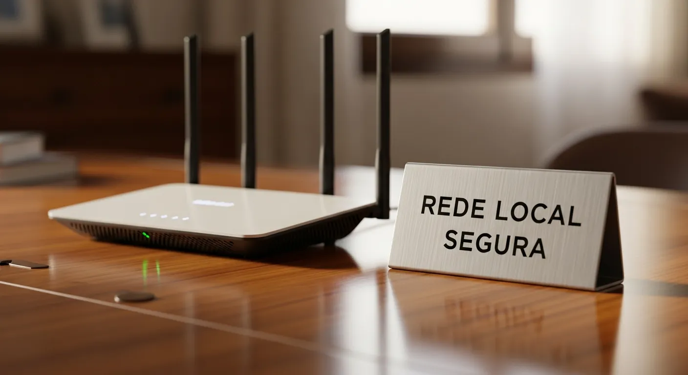 Roteador Wi-Fi emitindo sinal de rede