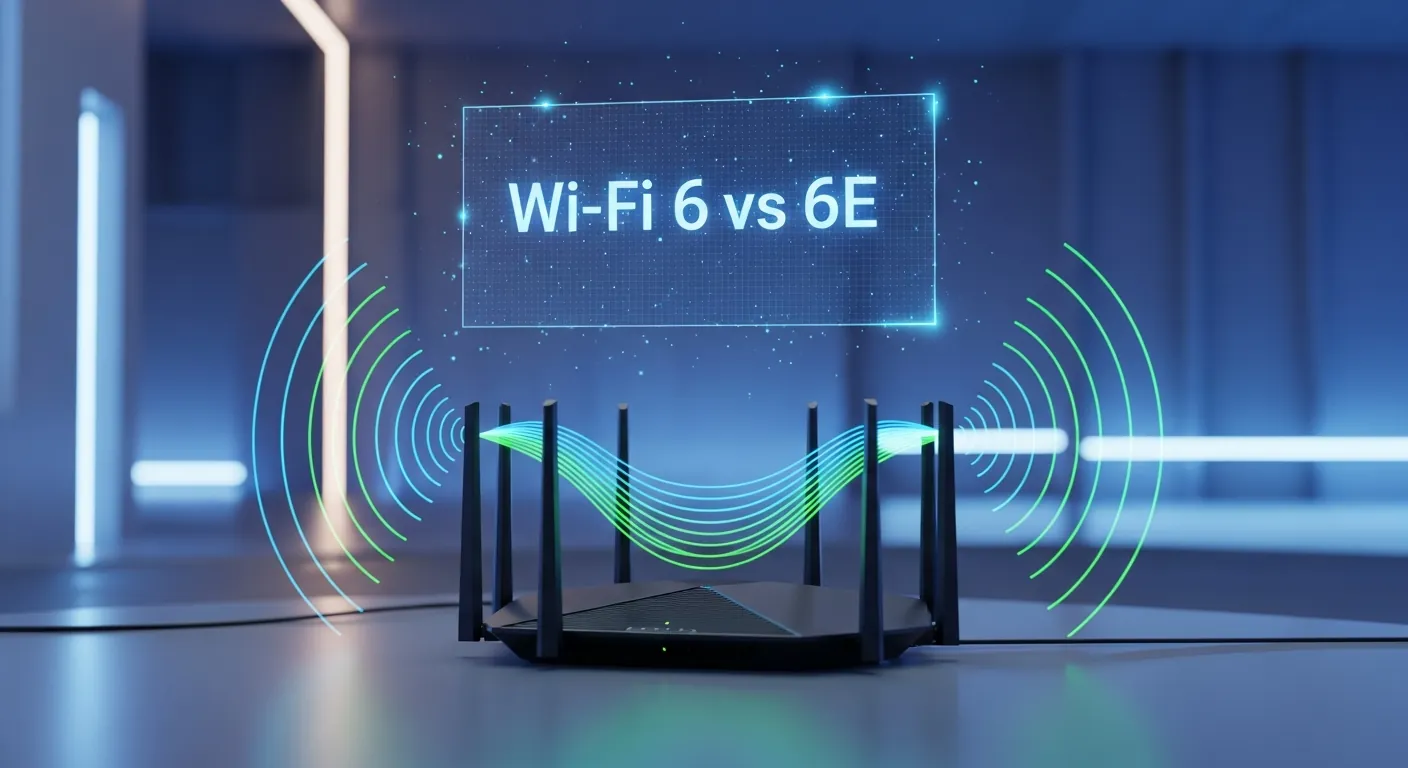 Roteador moderno Wi-Fi 6 e 6E