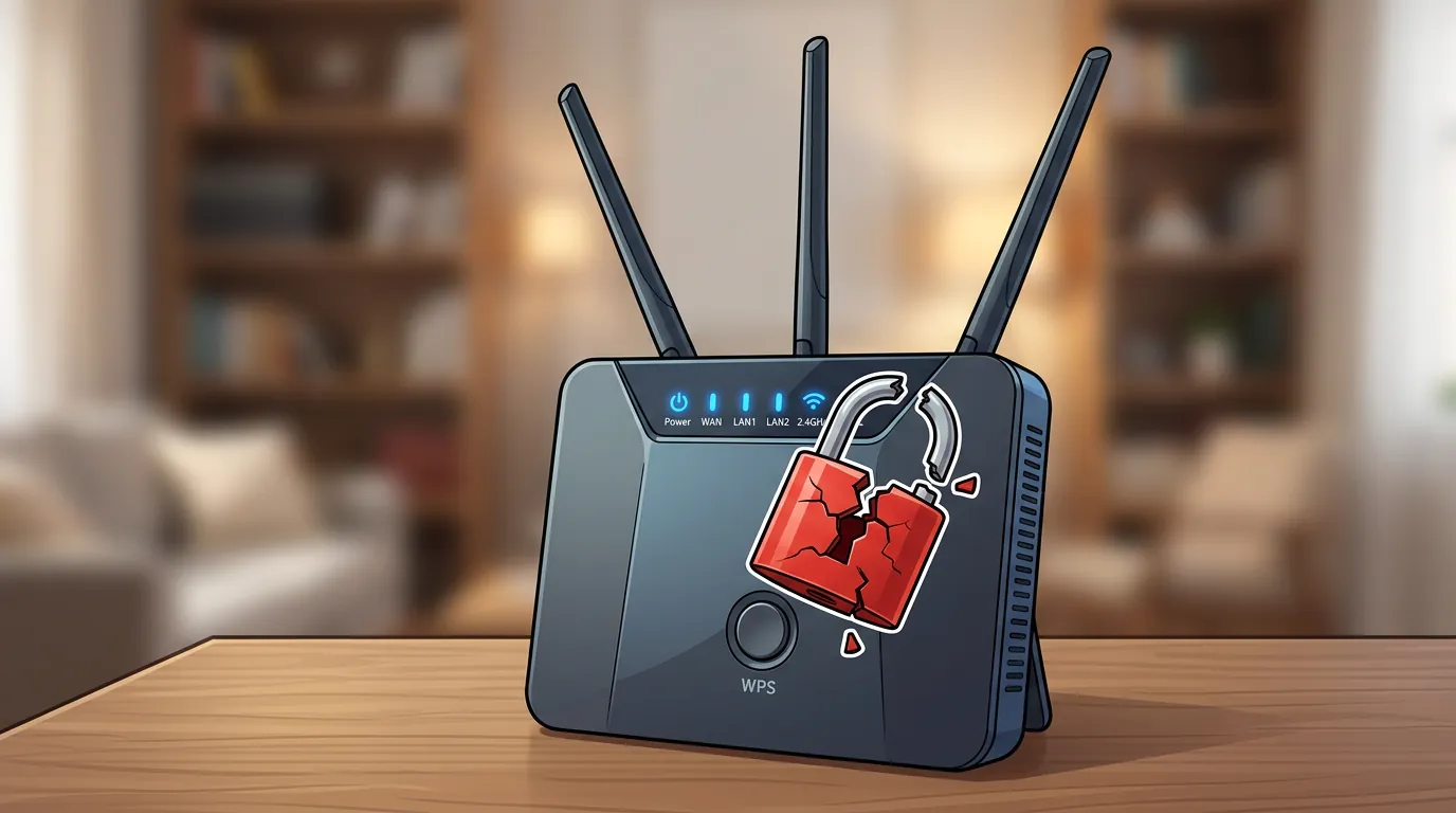 Roteador com botão WPS vulnerável