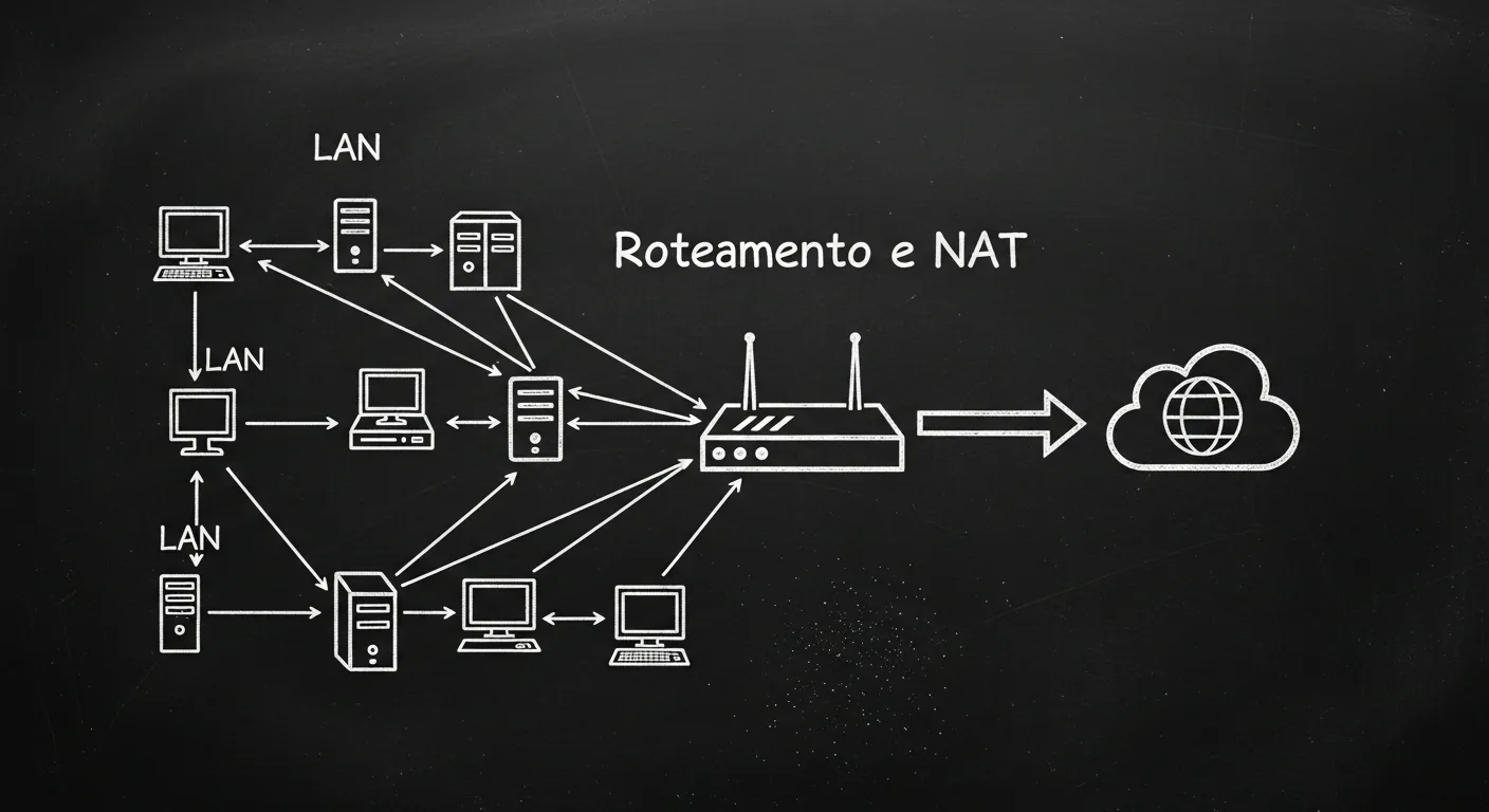 Roteamento e NAT no gateway padrão