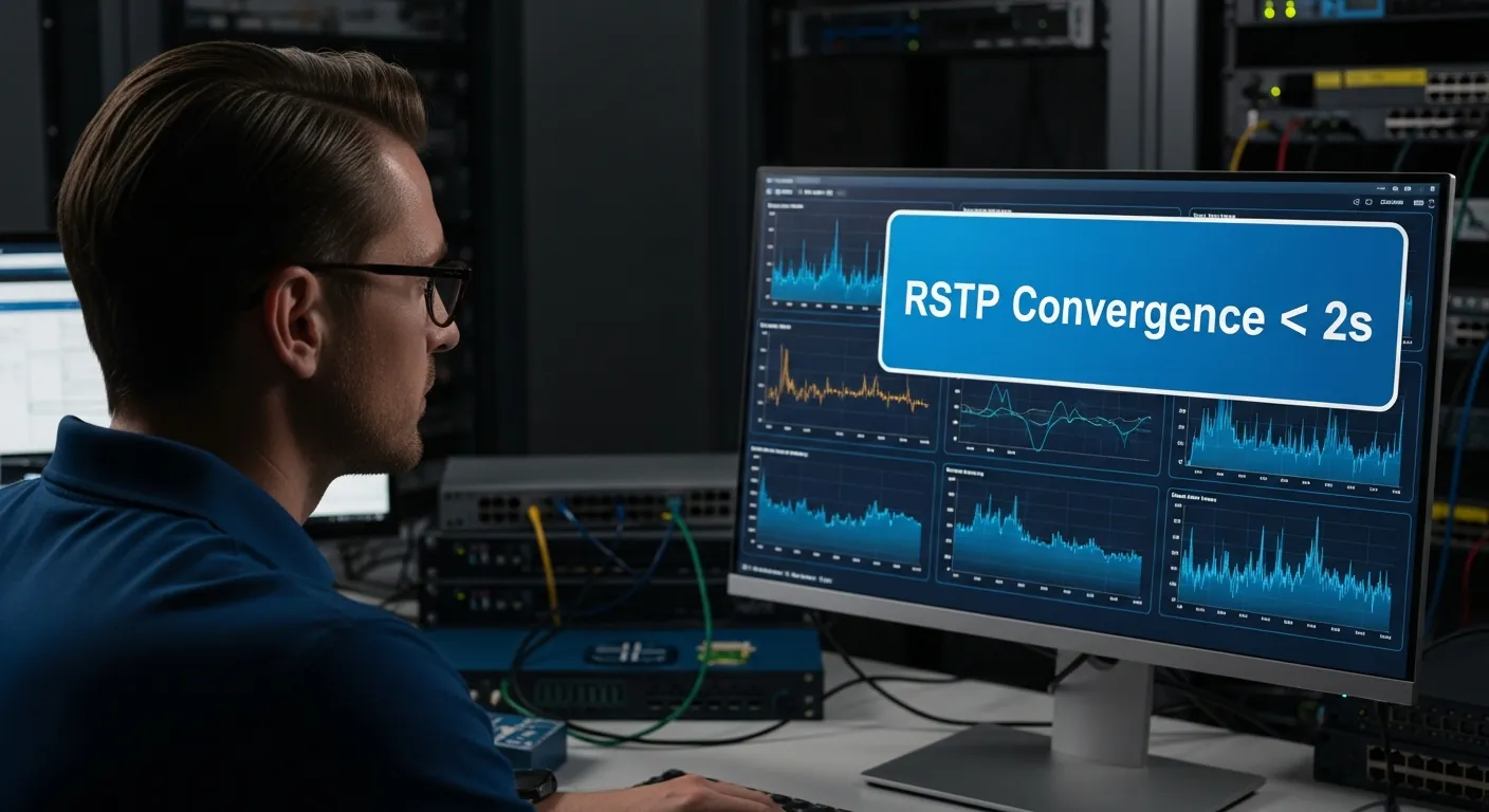 Monitoramento de convergencia de rede RSTP