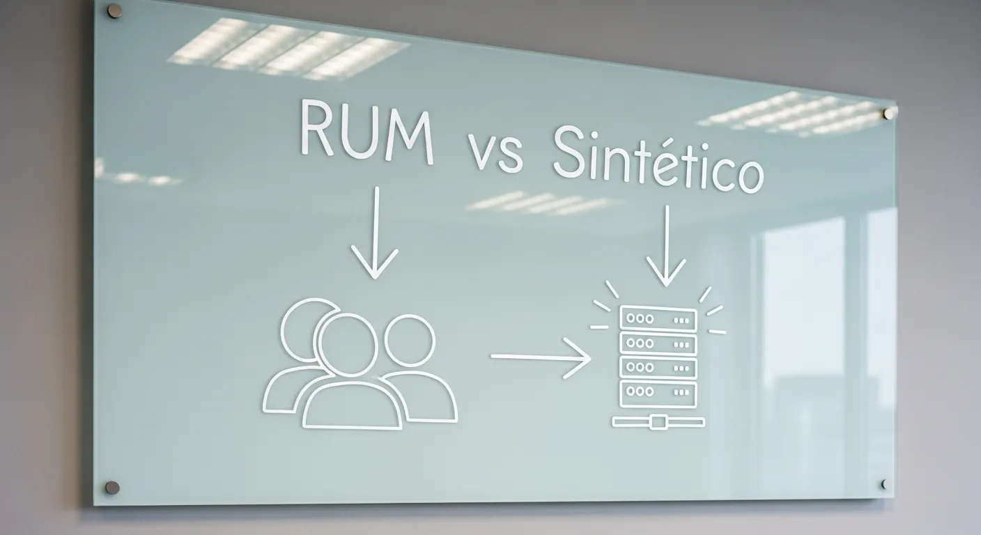 Diferenca entre RUM e Monitoramento Sintetico