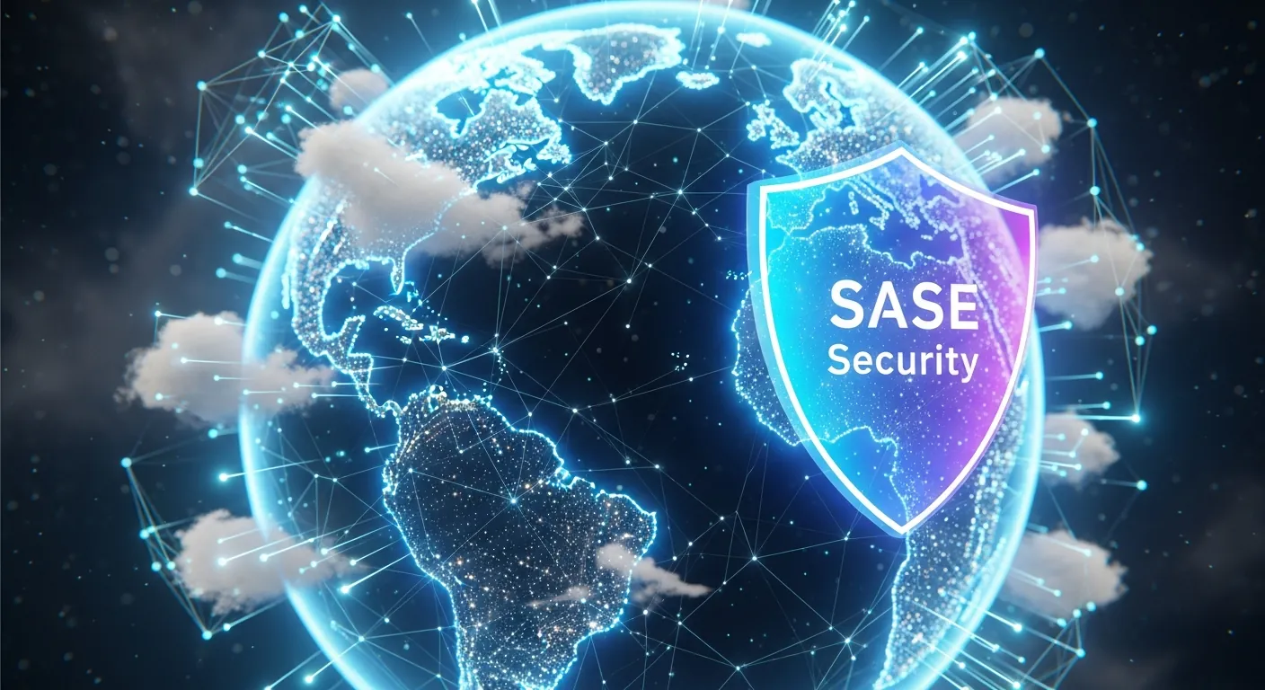 Ilustração do futuro do SD-WAN com integração SASE
