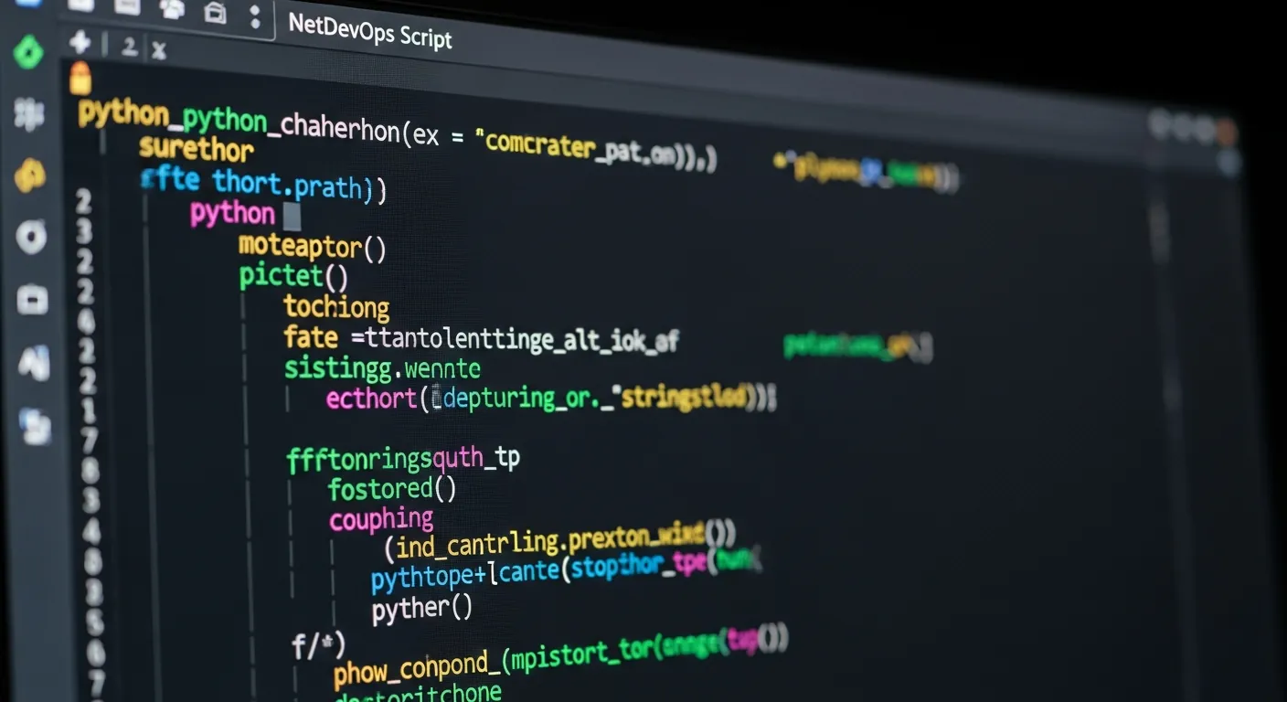 Código Python em um terminal escuro