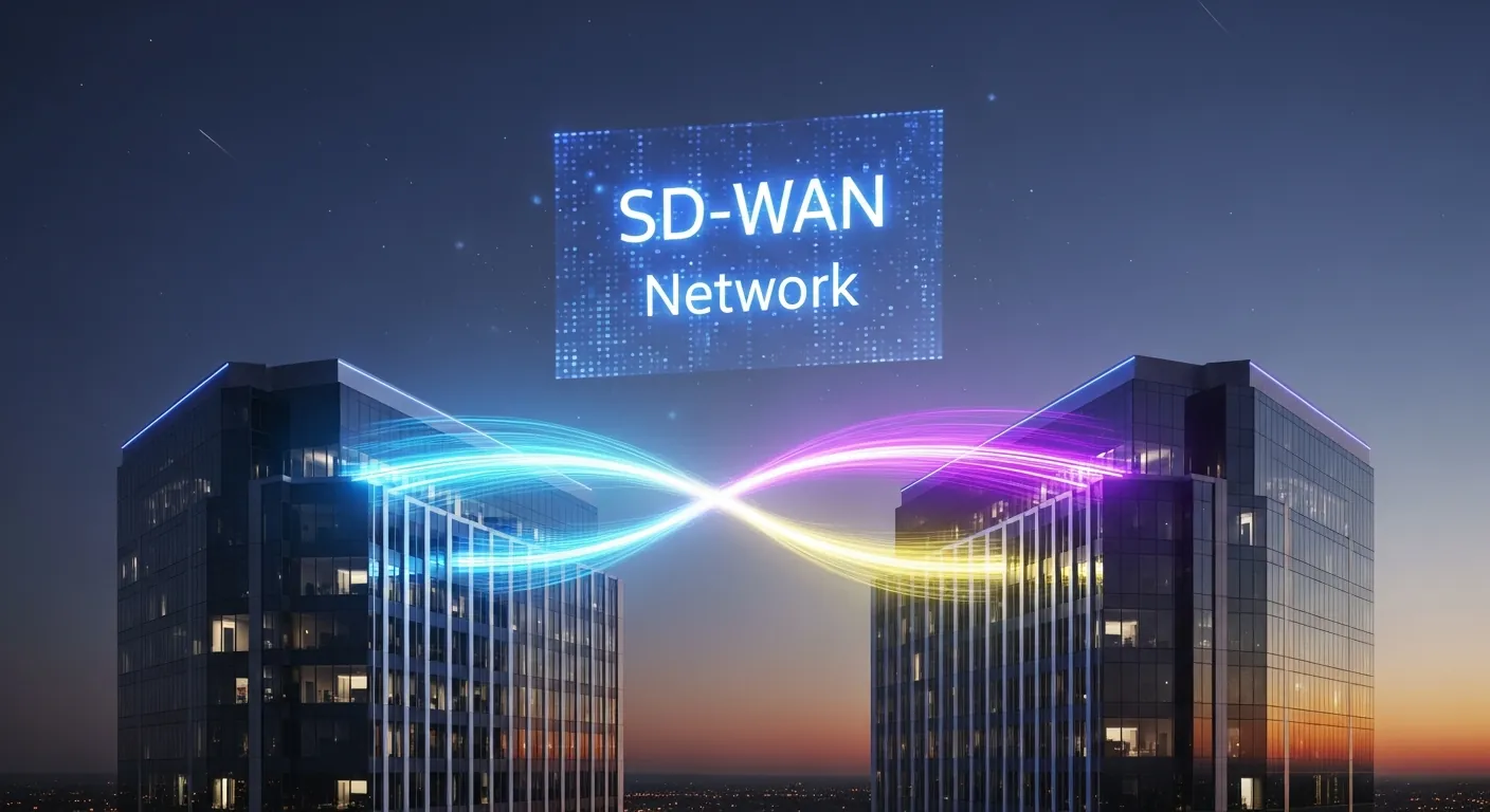 Conexão SD-WAN entre filiais
