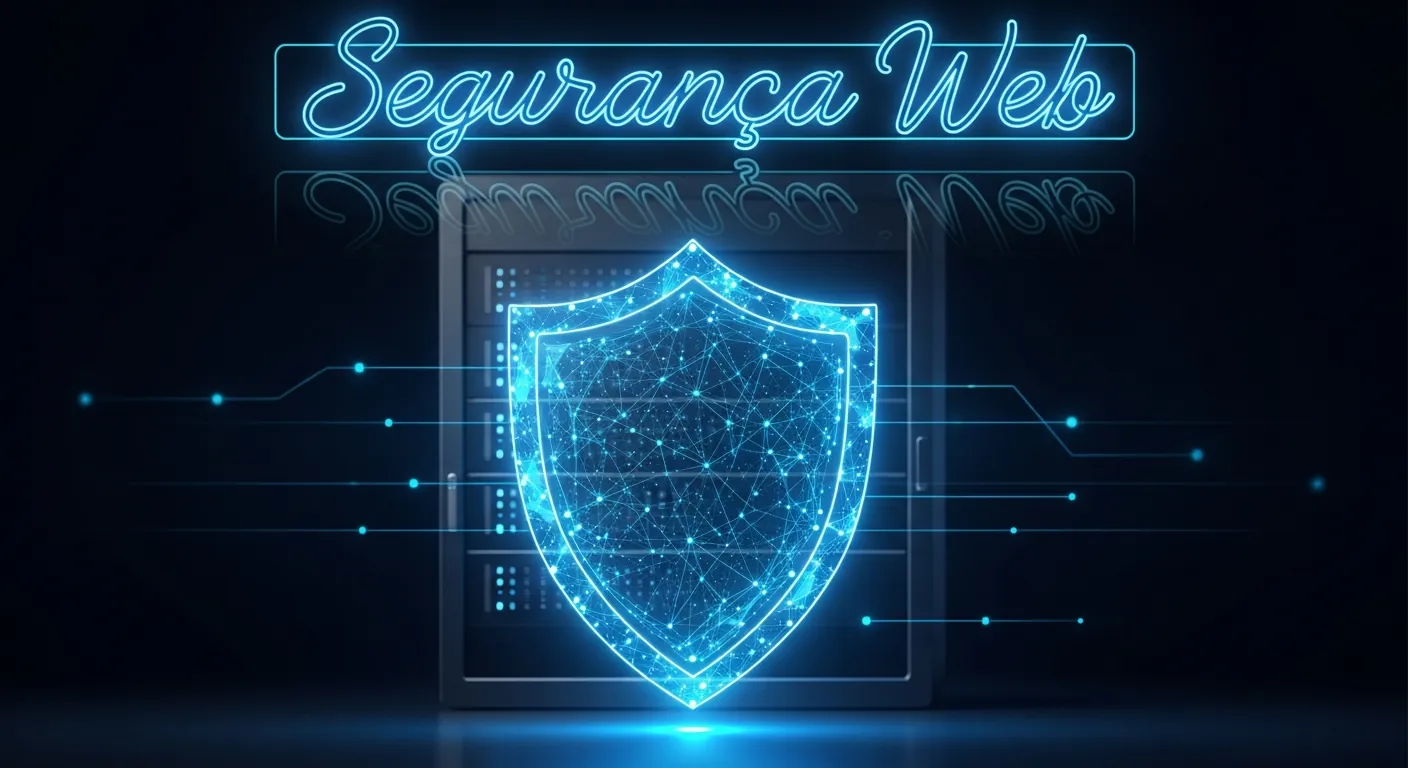 Escudo digital representando seguranca de aplicacoes web