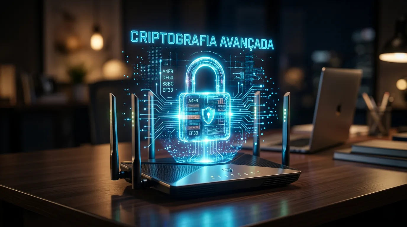 Criptografia WPA3 em Roteador