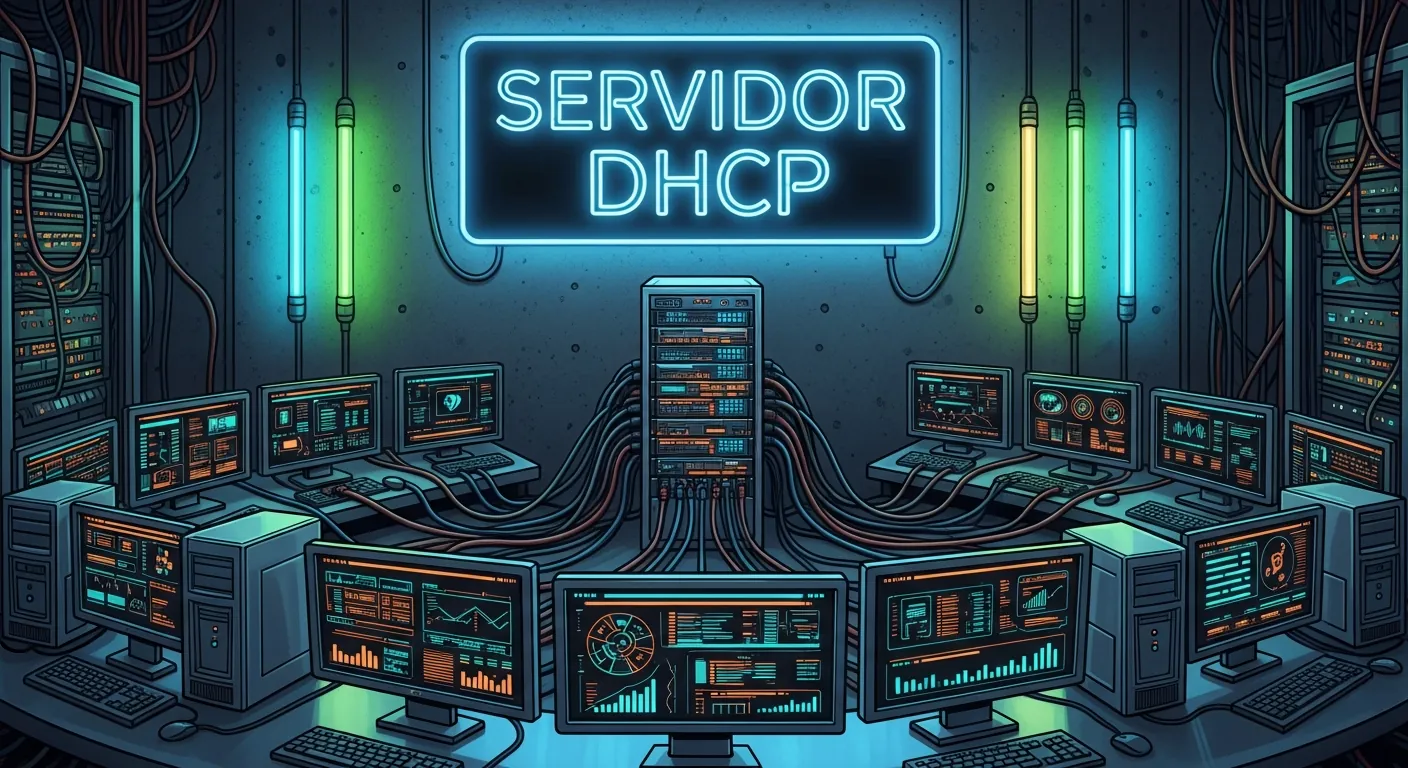 Servidor DHCP distribuindo IPs