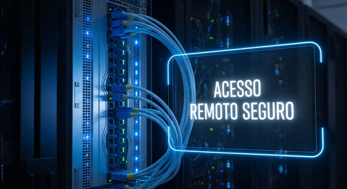 Servidor de VPN em rack de data center