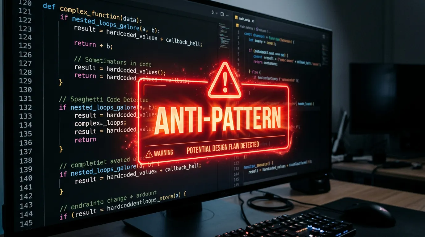 Alerta de anti-pattern no código