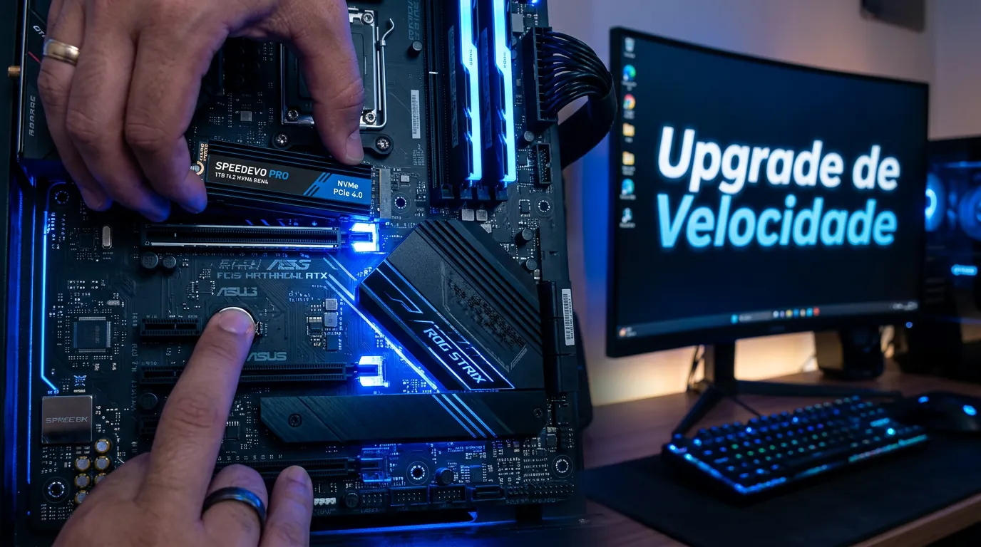 Instalação de SSD NVMe em placa-mãe moderna