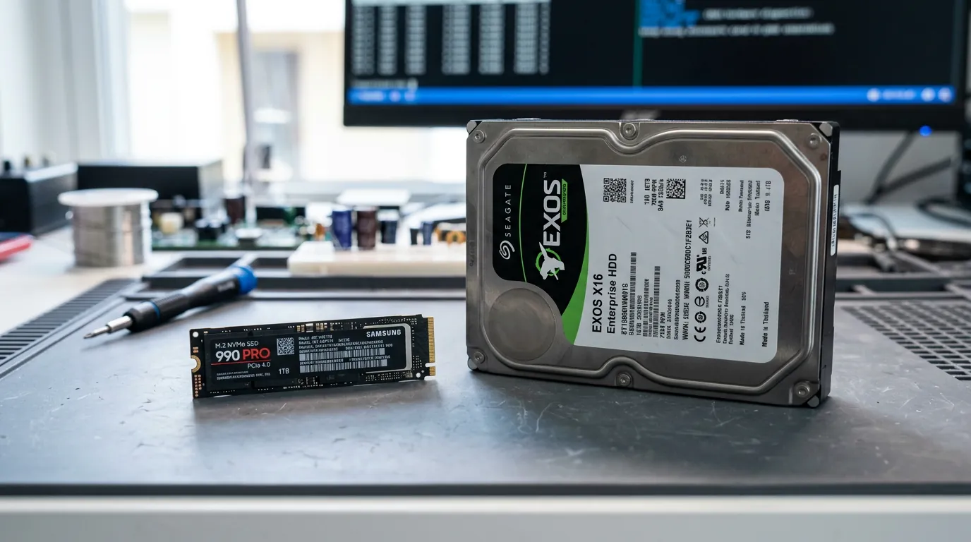 SSD NVMe vs HDD corporativo