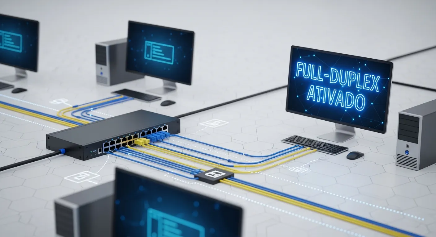 Switch de rede operando em Full-Duplex