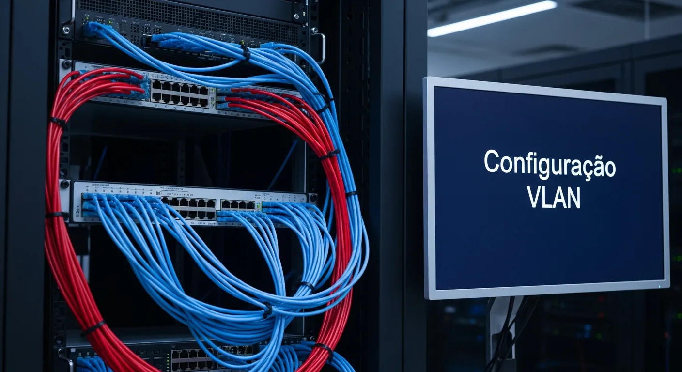 Switch gerenciavel em rack de servidor