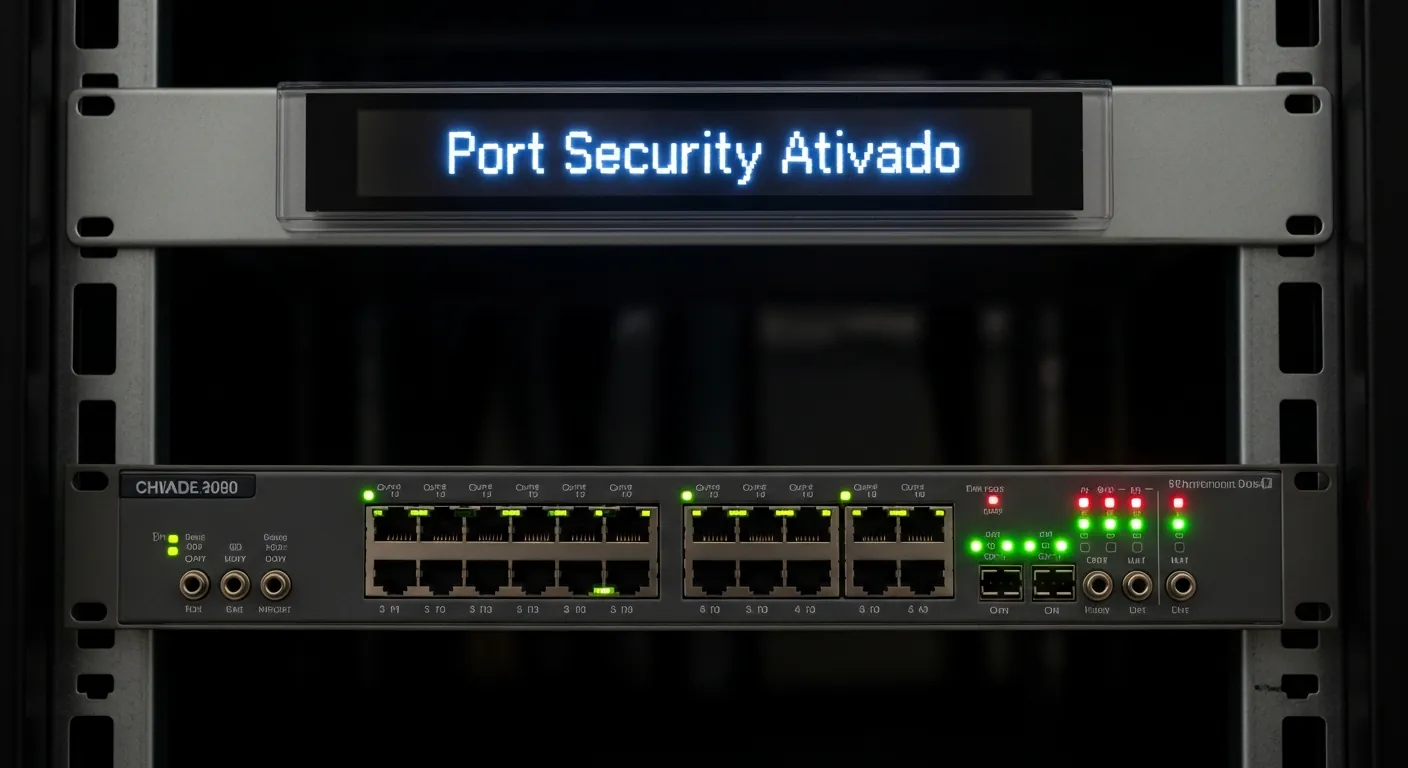 Switch de rede com Port Security ativado