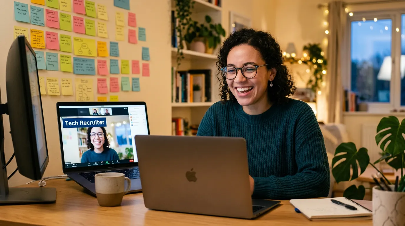Tech Recruiter realizando entrevista para vaga de TI