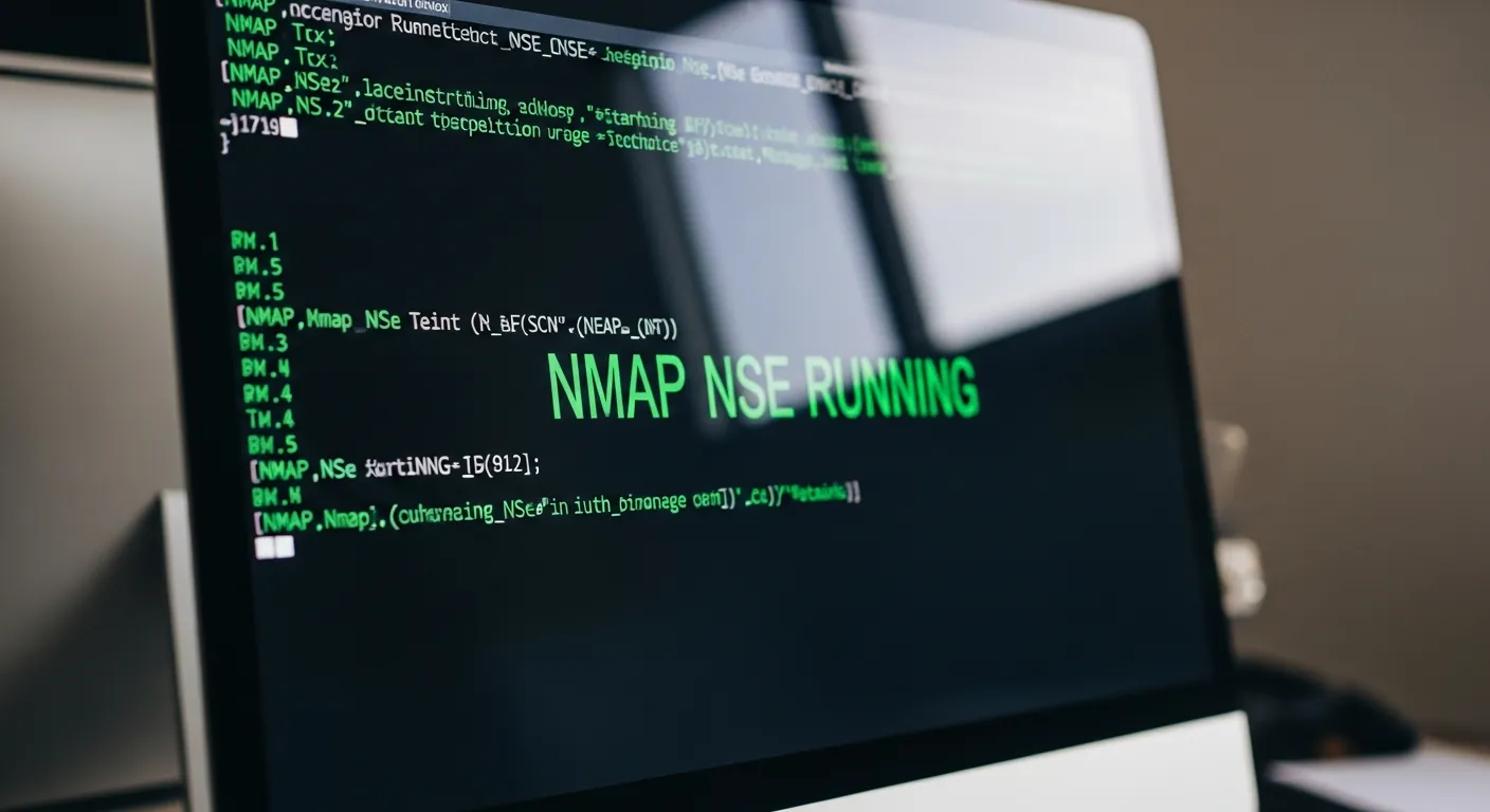 Terminal executando scripts do Nmap NSE