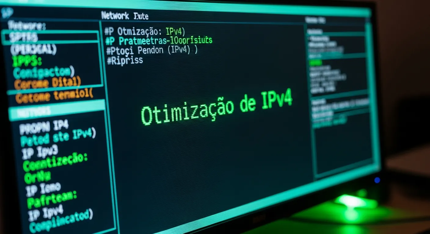 Terminal exibindo configurações CIDR e alocação de IPs