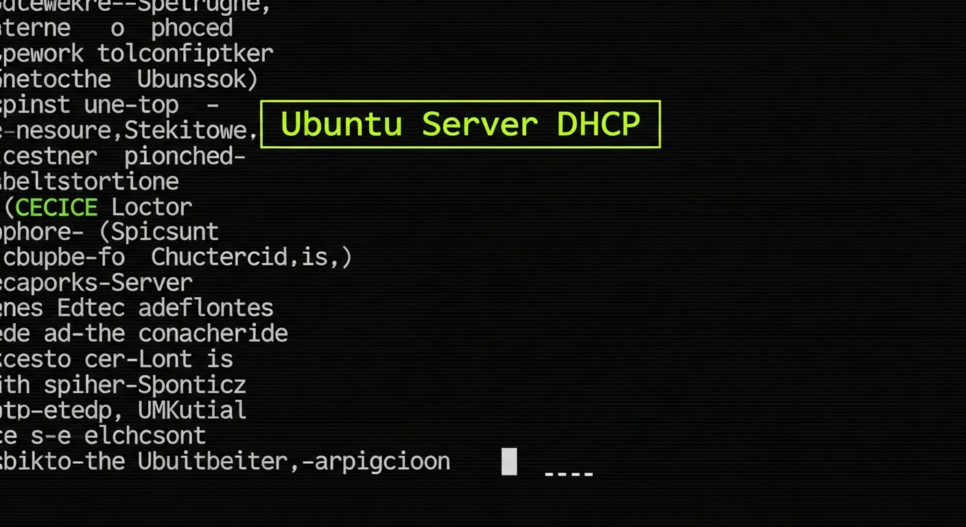 Terminal configurando DHCP no Ubuntu