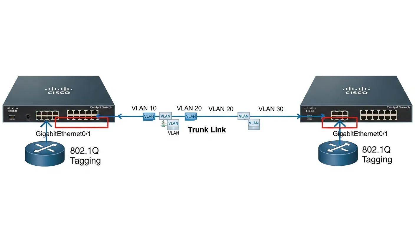 Link Trunk 802.1Q Cisco