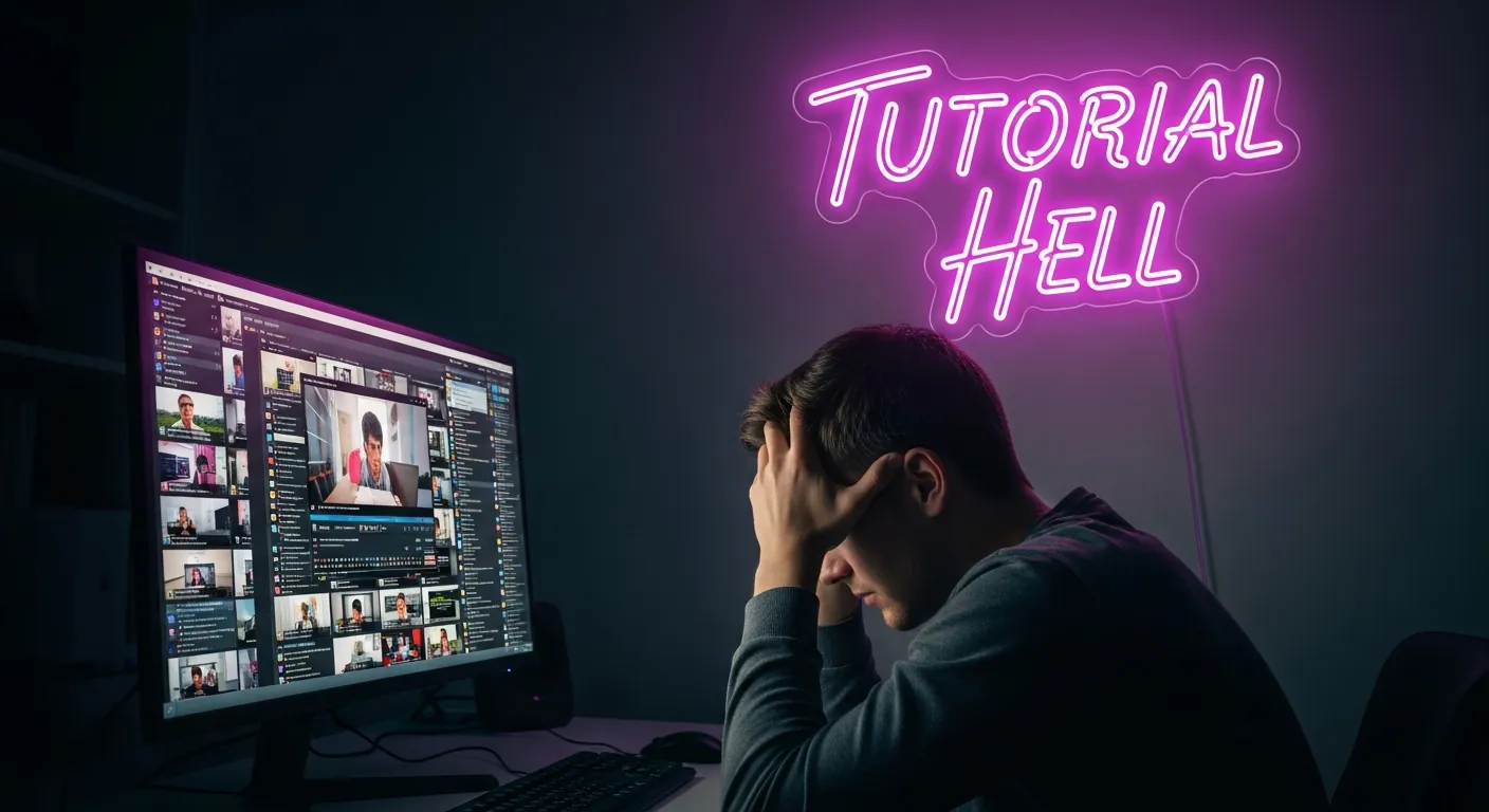 Programador frustrado no tutorial hell