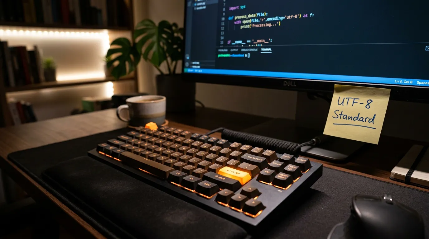 Teclado e anotação UTF-8