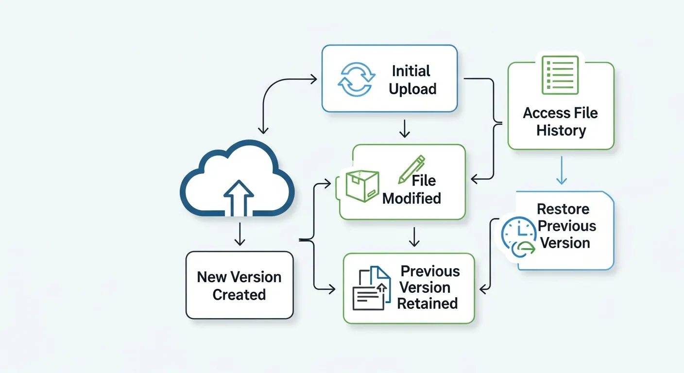 Alt Text: Como funciona o histórico de versões no Dropbox