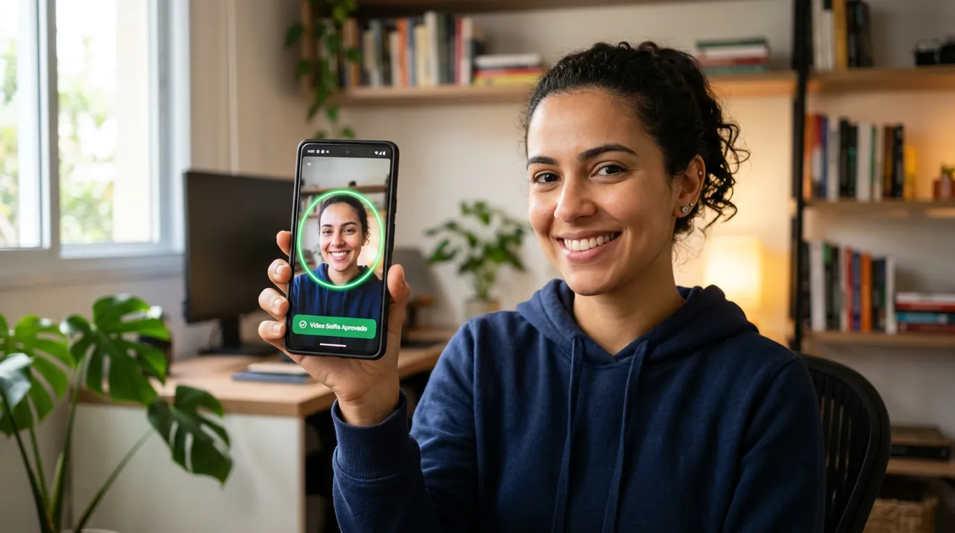 Validação por Vídeo Selfie e código de reserva de 8 dígitos no Instagram