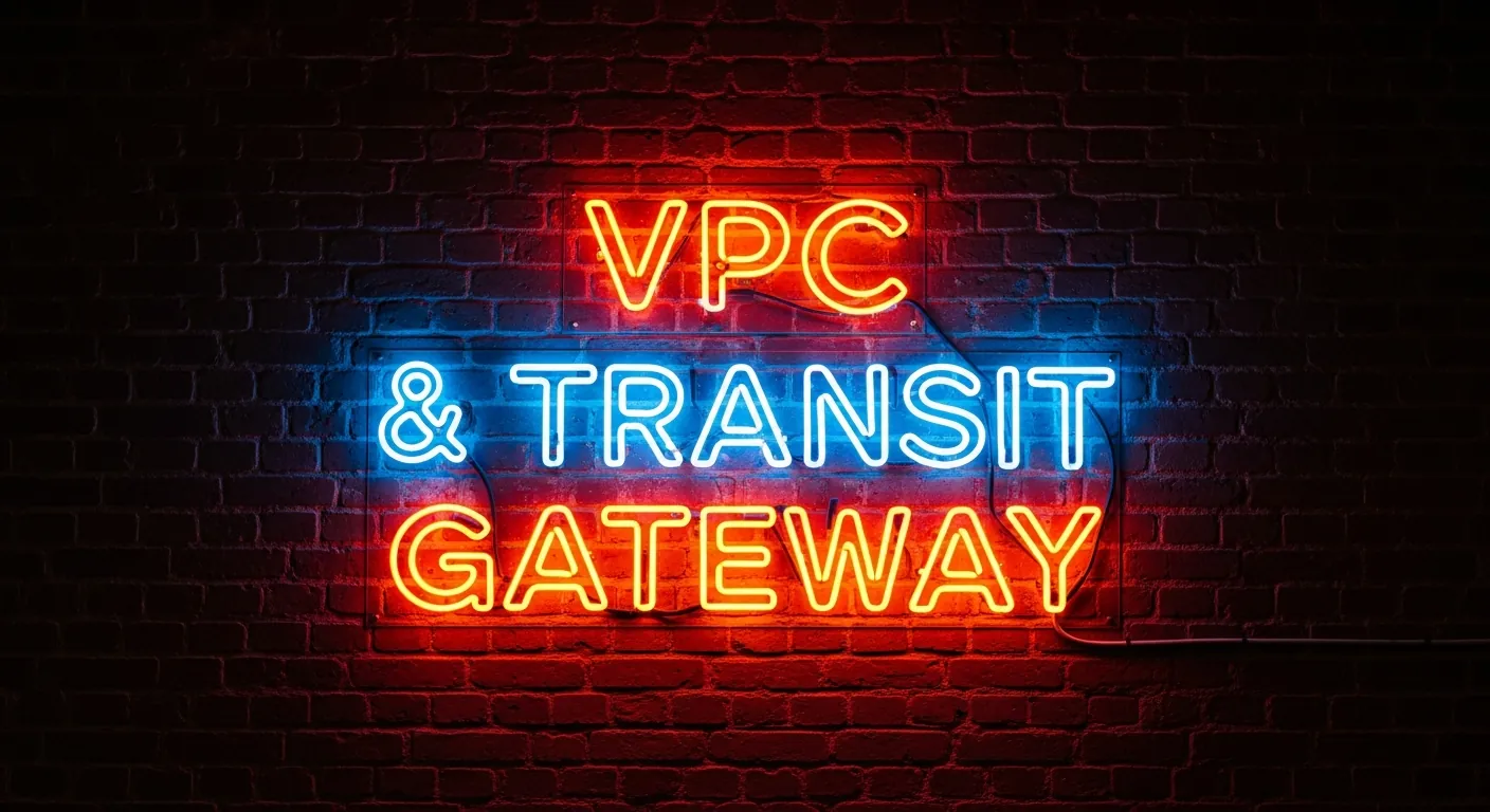 Placa neon VPC Transit Gateway