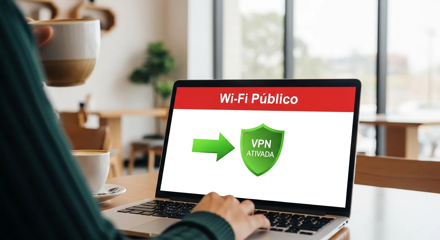 Uso de VPN em Wi-Fi publico de cafeteria
