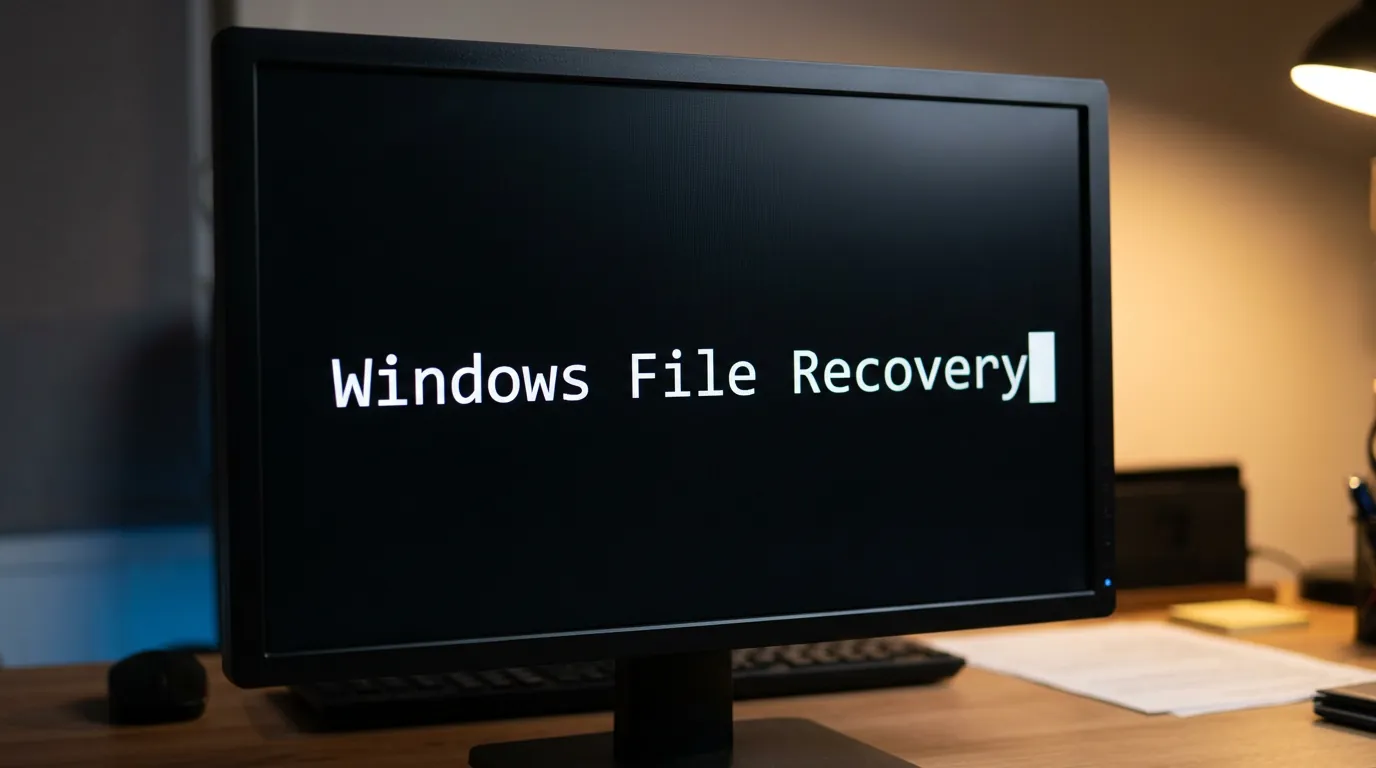 Interface de linha de comando do Windows File Recovery