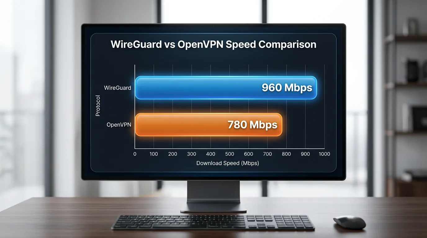 Comparativo de velocidade WireGuard vs OpenVPN