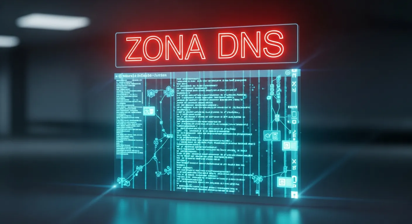 Painel de configuração de Zona DNS