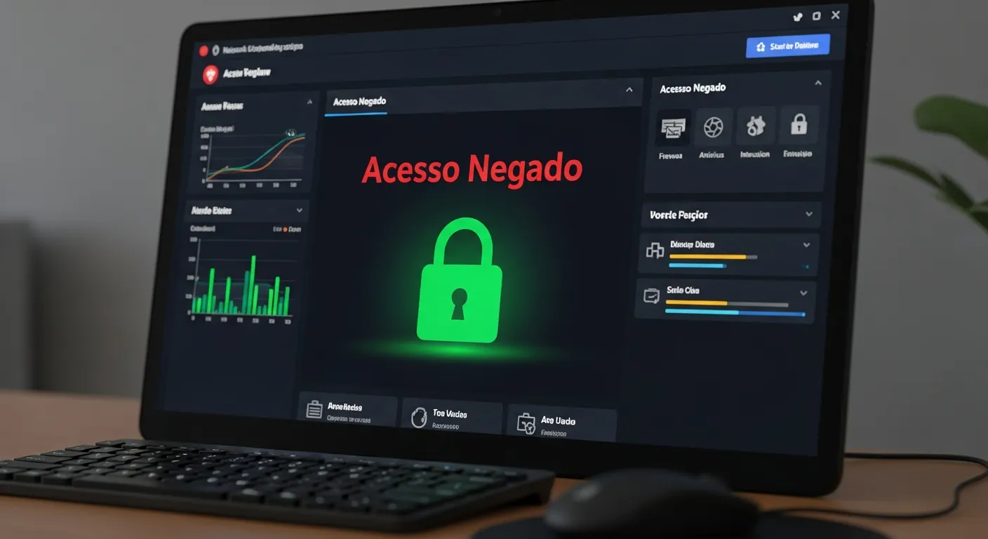 Painel de controle de segurança ZTNA