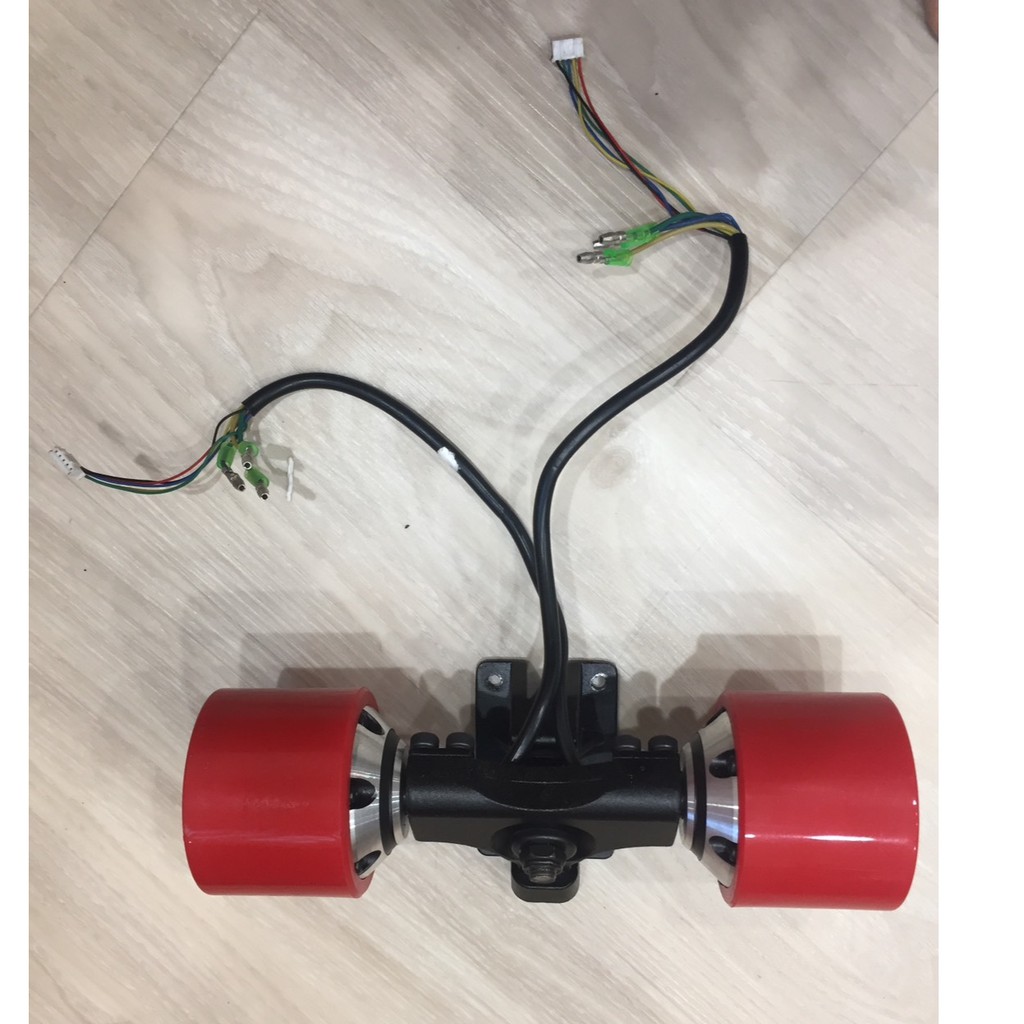 75/90 可換胎皮雙驅電機(已裝在橋架上)+兩顆PU輪(已裝在橋架上) 圖片 1