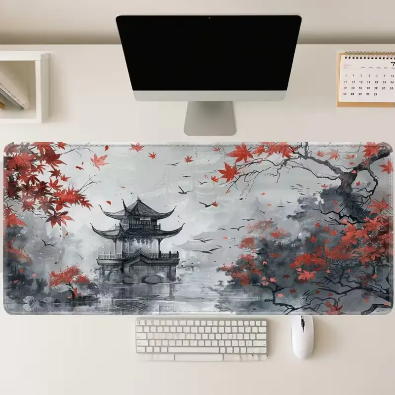 Pagoda Scene XXL Gaming Mouse Pad 90x40cm  mousepads view 2