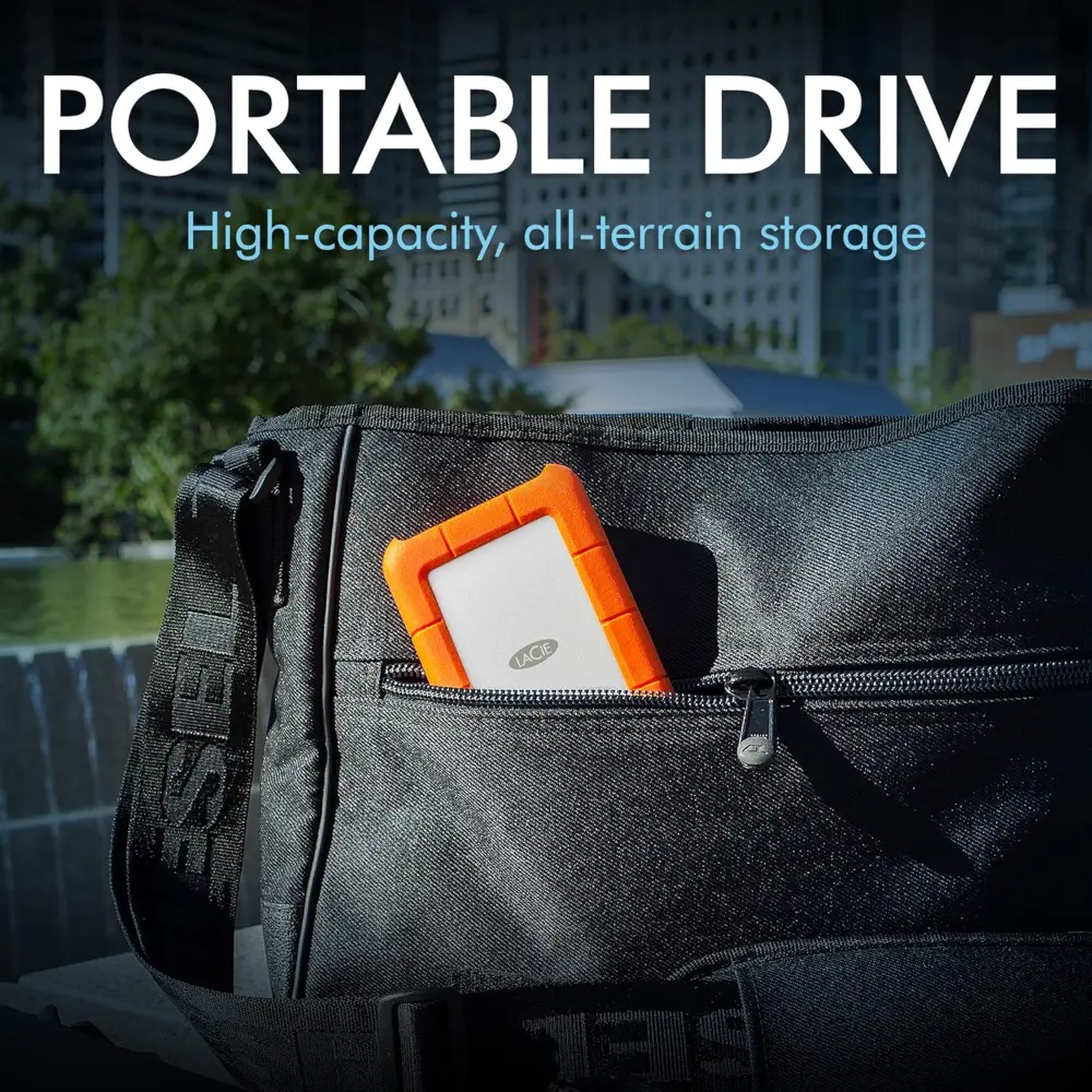 LaCie Rugged 5TB Portable External HDD USB-C storage-devices view 4