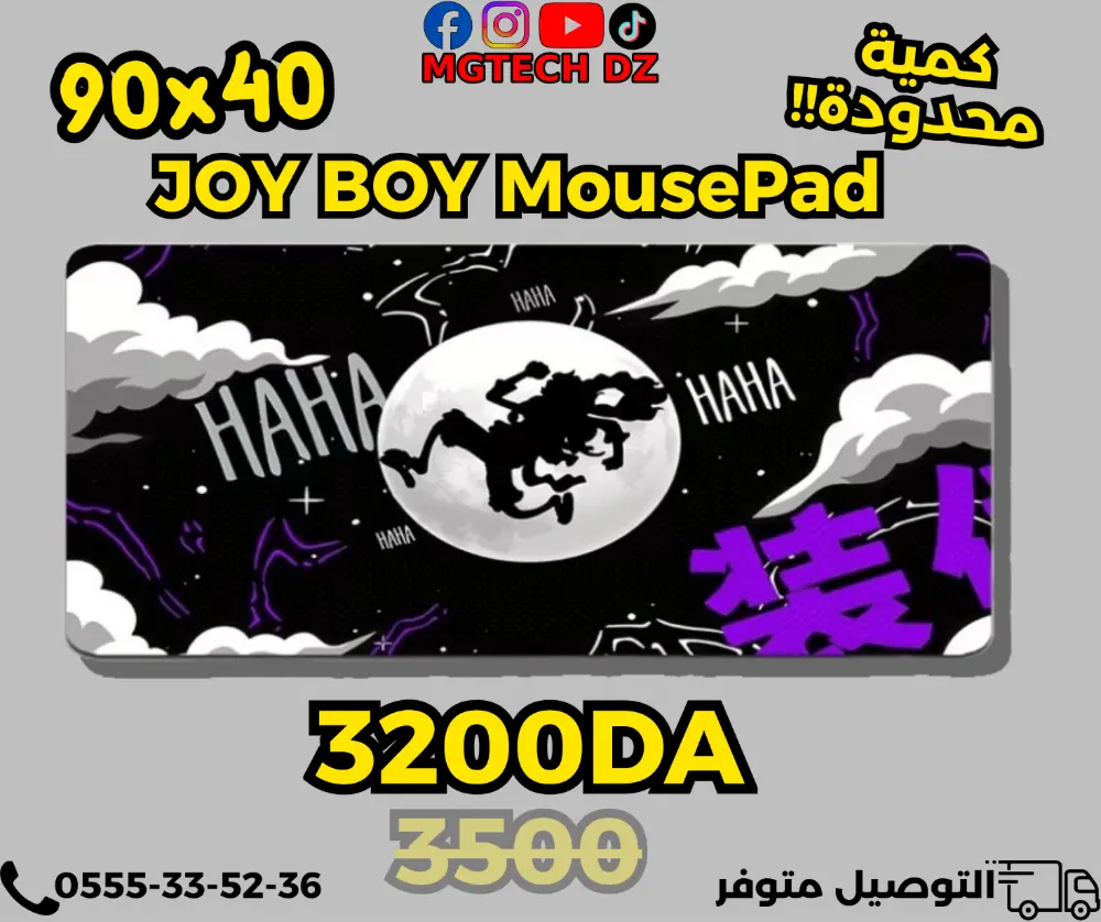 One Piece Nika XXL Gaming Mousepad 90x40cm Extended Desk Mat Non-Slip mousepads